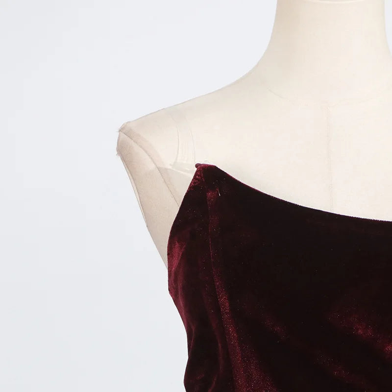 Fashion Patchwork Camisole Dress for Women High Street Trend Irregularly Sleeveless Elegant Long Dresses Female Clothing