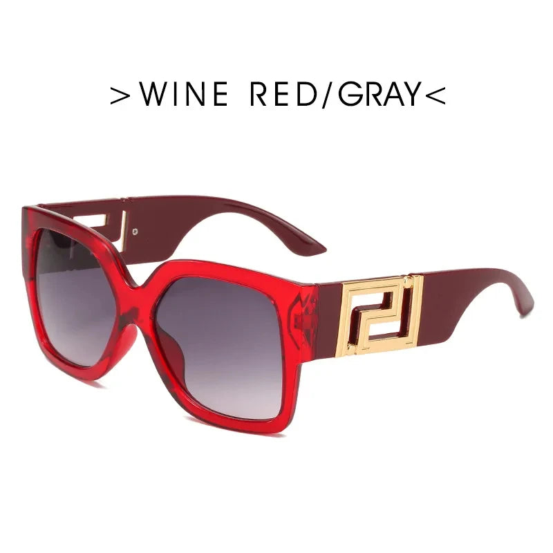 Brand Designer T Sunglasses 2022 New Oversized Square Women Sun Glasses Female Big Frame Colorful Shades for Women Oculos