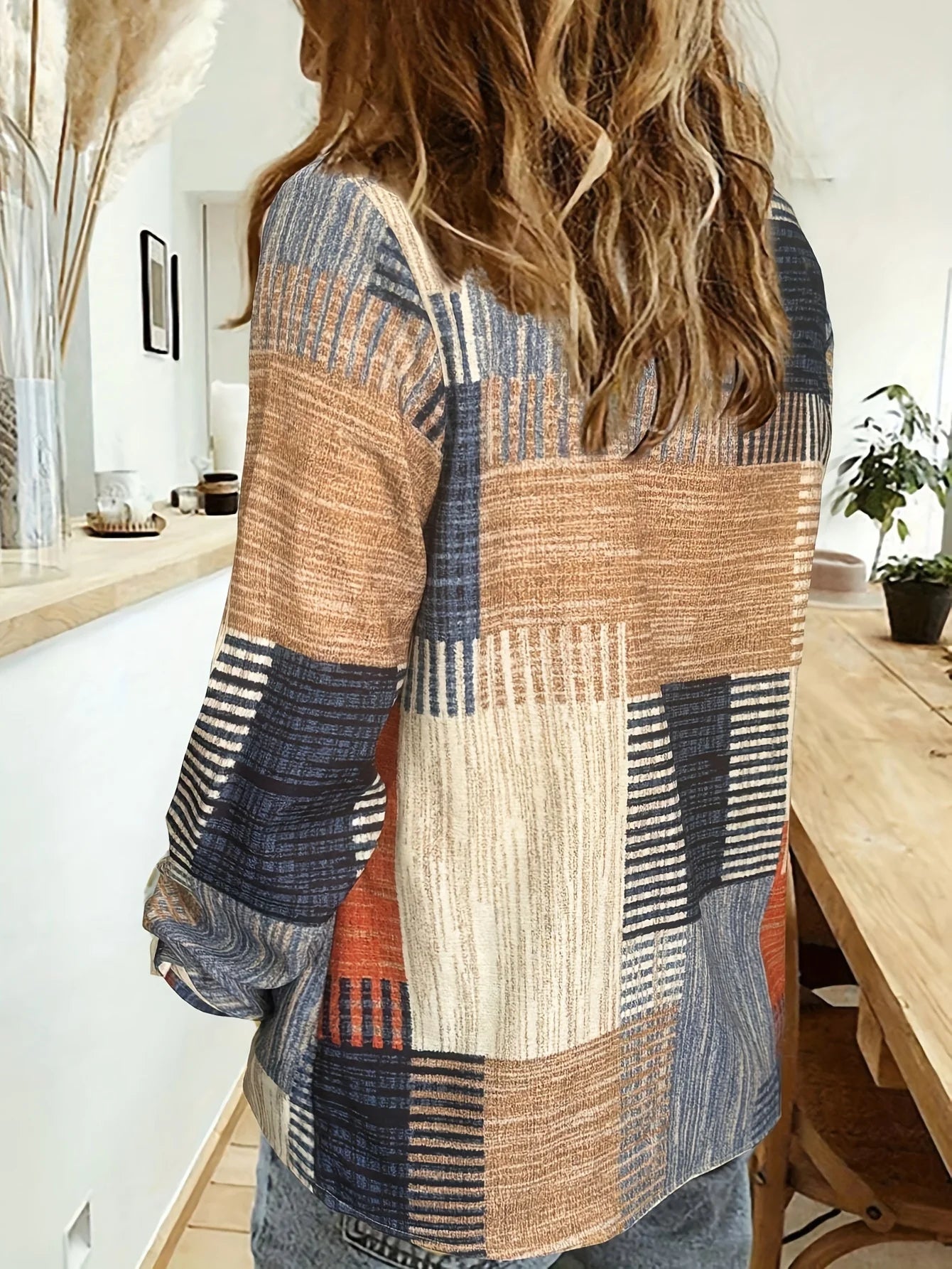 Elegant Patchwork Blouse for Women Women's Shirt Casual Long Sleeve Shirt For Spring & Fall y2k Women's Clothing Womens Tops
